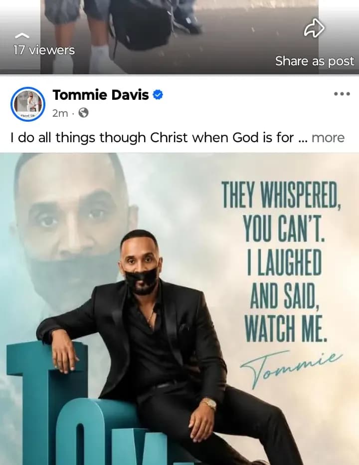 Minister Tommie D Davis Sr image